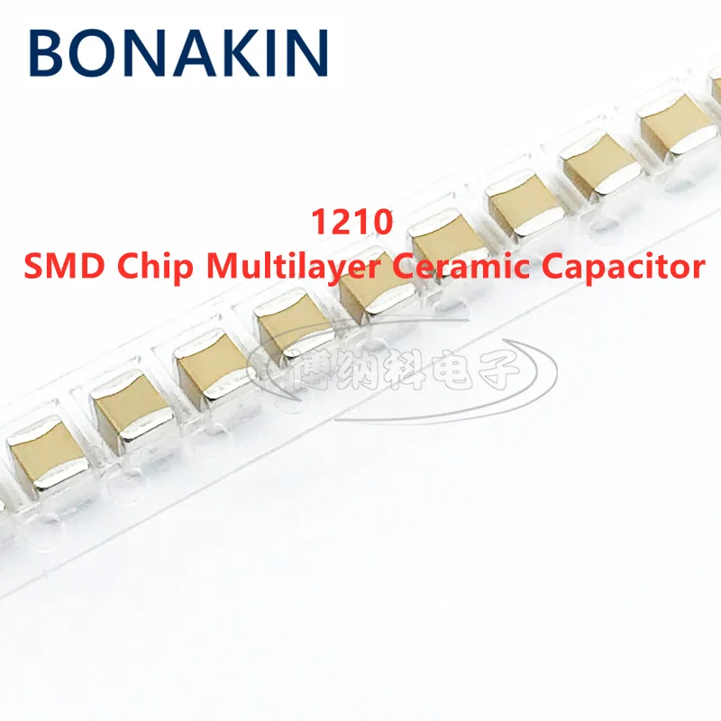 10шт 1210 100 МКФ 107 М 63 В X5R 20% MLCC 3225 SMD-чип Многослойный керамический конденсатор Изображение 0