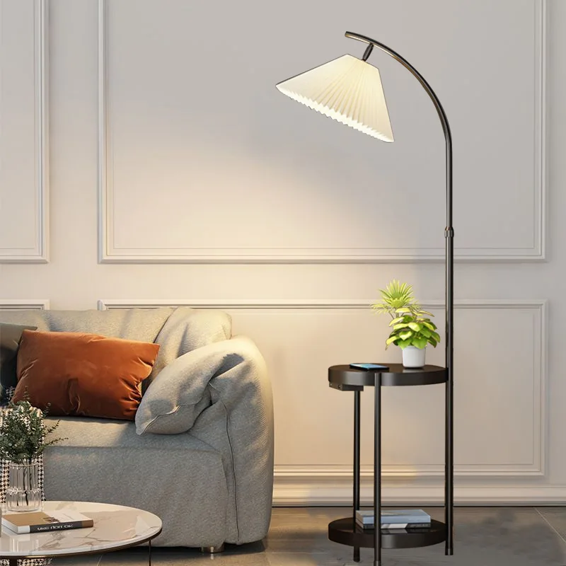 Скандинавский торшер освещение гостиной прикроватная лампа для спальни торшер для дивана кабинет беспроводная зарядка вертикальная настольная лампа Изображение 3