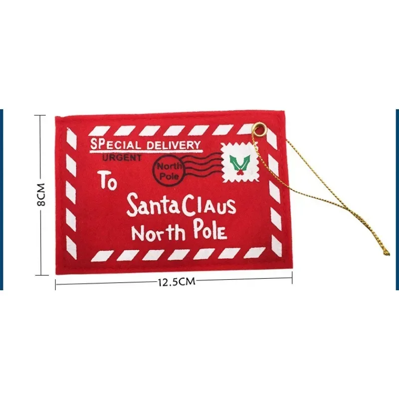 Горячий дизайн Уникальные конверты для подвешивания на Рождественскую елку Могут содержать конфеты Рождественские открытки Рождественские украшения и принадлежности Изображение 3