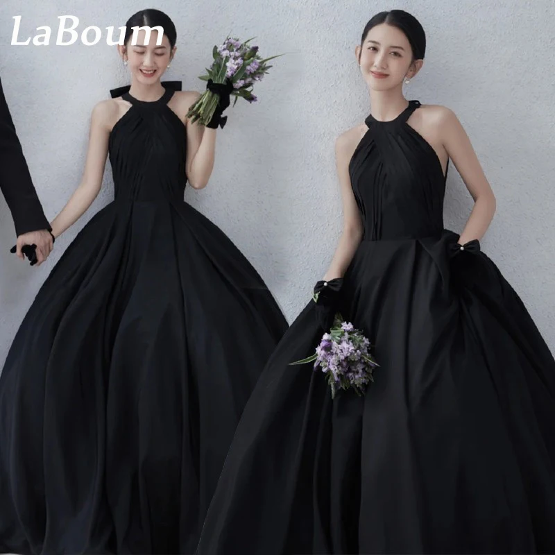 LaBoum Корейское платье для выпускного вечера Lady Garden 2023 на бретелях без рукавов трапециевидной формы с открытой спиной Для торжественного случая, Вечернее платье для вечеринки, Свадебная фотосессия Изображение 0