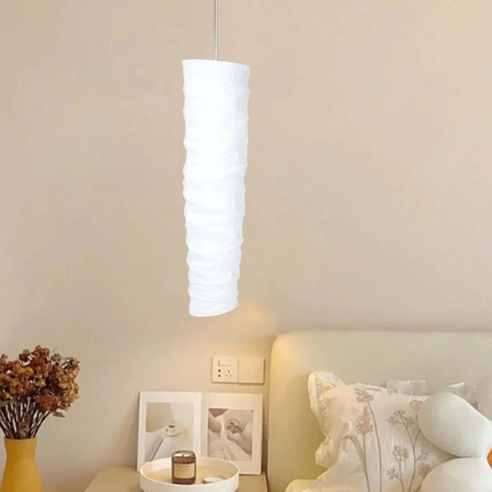 Бумажные абажуры для ламп, подвесной светильник, Абажур, крышка люстры в скандинавском стиле для гостиной, кафе, спальни отеля Изображение 1