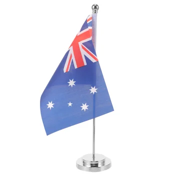 1 комплект настольного австралийского флага Настольный декор австралийского флага Настольный Орнамент флага Украшение флага