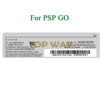 150ШТ Наклейка-наклейка для консоли PSP GO Для задней сенсорной панели PSPGO, наклейка на лицевую панель