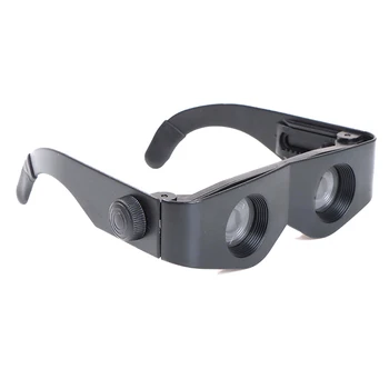 1ШТ Черные портативные очки в стиле телескопической лупы, Бинокль для рыбалки, пеших прогулок, концерта, основной корпус 15* 4,5* 3,5 см