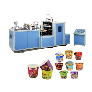 2023 Полностью автоматическая машина для производства бумажных стаканчиков для мороженого, Ежедневное ведерко для еды, Оборудование для формования стаканчиков для лапши, Линия по продаже оборудования