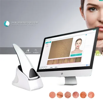 2023 Портативный Испанский Английский Французский Multi Languages Skin UV Analyzer Machine Facial Skin Testing Examination Увеличительное Устройство для тестирования Кожи лица на нескольких языках