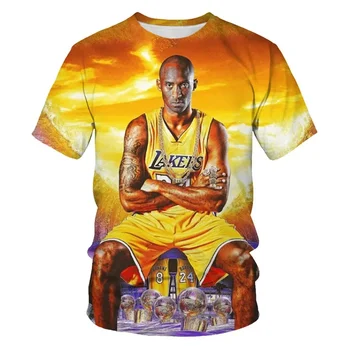2024 Новая летняя баскетбольная футболка с 3D-принтом для мужчин и женщин, повседневная футболка, полноразмерная спортивная футболка, рубашка