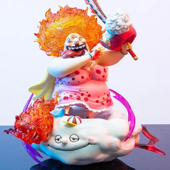 30 см Аниме One Piece Gk Шарлотта Линлин Четыре Императора Фигурка с двойной Головой Коллекционная Кукла Игрушки Модель Подарки на День Рождения