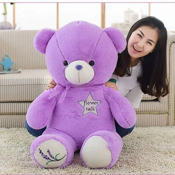 35-120 см Гигантский фиолетовый медведь Плюшевые игрушки Высококачественные Мягкие Игрушки Милые Животные Плюшевый Мишка Куклы Подарки