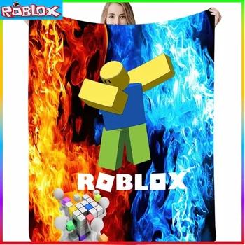 3D Новое мягкое и удобное одеяло ROBLOX с фланелевым принтом, теплое одеяло для сна, подарок на День рождения для девочек