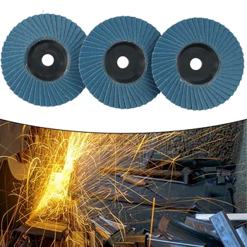 3шт 3-дюймовые плоские диски 75 мм Шлифовальные круги для резки дерева для угловой шлифовальной машины, в основном используемые для шлифования металла