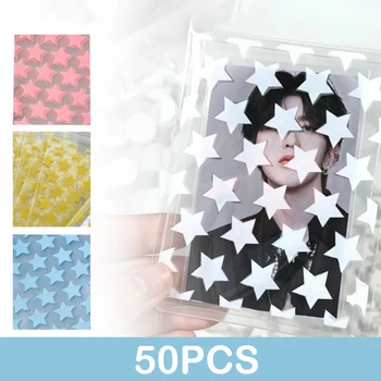 50ШТ Прозрачный цветной самоклеящийся Opp-пакет Star Love Odd для бисквитов, Самоуплотняющийся розничный пакет, подарочная упаковка ювелирных изделий, пластиковые пакеты