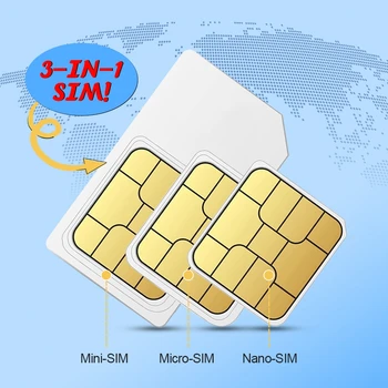 SIM-карта для передачи данных На 1-15 дней 600 МБ/ 1 Г/ 1,8 Г Карта для передачи данных мобильного телефона 3-В-1 SIM-карта 4G Wifi Безлимитный Интернет Для Канады
