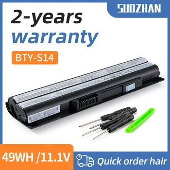 SUOZHAN Подлинный аккумулятор для ноутбука BTY-S14 для MSI BTY-S15 CR650 CX650 FR400 FR600 FR610 FR620 FR700 FX400 FX420 FX600 FX603 FX610
