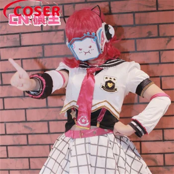 Аниме-игра COSER TRIBE Lovelive Tennouji Rina cute Halloween Carnival Role Косплей Костюм Полный комплект