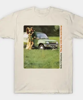 Белль и Себастьян в стиле 70-х, ретро-футболка, натуральный цвет TE4043