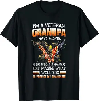 Ветеранская рубашка Дедушка Гордый Ветеринар Дедушка День Отцов Футболка с длинными рукавами