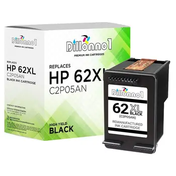 Восстановленные картриджи HP 62XL с черными чернилами для Envy 5500 5600 7600 серии 8000