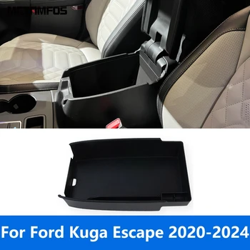 Для Ford Kuga Escape 2020-2023 2024 Коробка Для Хранения Центральной Консоли Лоток Органайзер Для Поддонов Контейнер Шкафчик Аксессуары Для Укладки Автомобилей