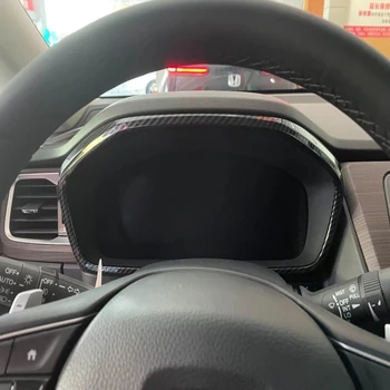 Для Honda Odyssey 2022 ABS карбоновое волокно Приборная панель салона автомобиля Рамка экрана приборной панели Отделка Наклейки Аксессуары