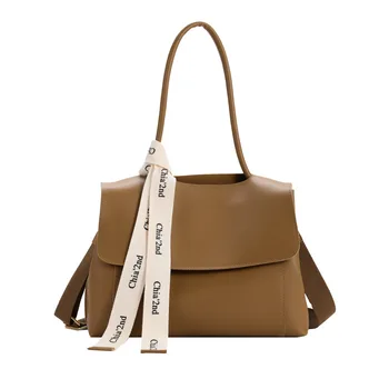 Женская сумка большой емкости, универсальная, Новый стиль 2023, модная сумка через плечо, высококачественная Простая сумка-тоут для поездок на работу