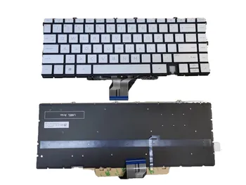 Клавиатура ноутбука с подсветкой в США Для HP ENVY X360 15-ES 15T-ES 15M-ES TPN-W149 W150 M45474-001 NSK-XY1BA Серебристого цвета
