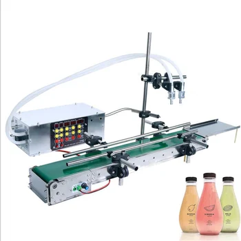 Коммерчески Автоматическая Машина для упаковки небольших жидкостей Ленточного Конвейера Машины для розлива Парфюмерного сока с Двойным соплом