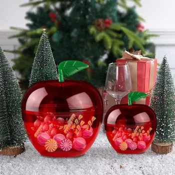 Коробка для хранения, красочная коробка конфет в форме фруктов, Небьющийся контейнер для закусок, украшение вечеринки для празднования Рождества
