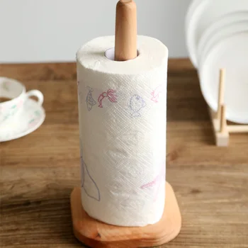 Креативные деревянные держатели для хранения в японском стиле, подставки для рулонов бумажных салфеток, подставка для бумажных полотенец, аксессуары для кухонного стола