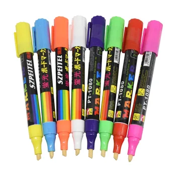 Маркерная Ручка LED Highlighter Marks Pen 138 мм * 4 мм 8 Цветов Дополнительно Со Скошенным Наконечником Кисть Для Пчеловодства Инструменты Для Пчеловодства 20 Шт