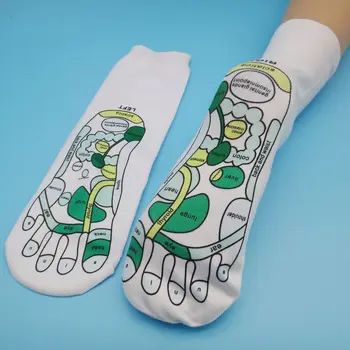 Массажист из хлопка, Полная иллюстрация на английском языке, Физиотерапевтический массаж, носки для точечного массажа стоп, носки для акупрессуры, Рефлексотерапевтические носки для ног