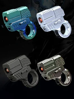 Мини-игрушечный пистолет С выбрасываемым металлическим корпусом, который может запускать пальцевое кольцо Пистолет EDC Fidget Spinner Для снятия декомпрессионного стресса Игрушечные пистолеты