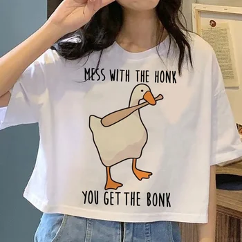 Мир никогда не был вариантом, женская футболка Goose, японская футболка Y2K, уличная одежда для девочек