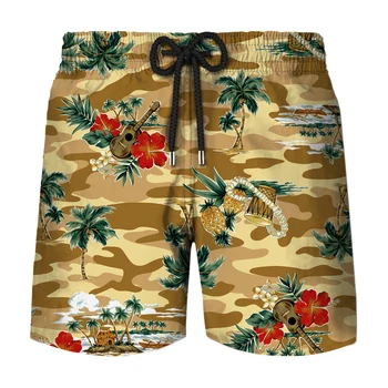 Модные летние пляжные мужские шорты с 3D-печатью, шорты для мальчиков и девочек, свежая повседневная быстросохнущая уличная одежда для отдыха 2023 Горячая новинка
