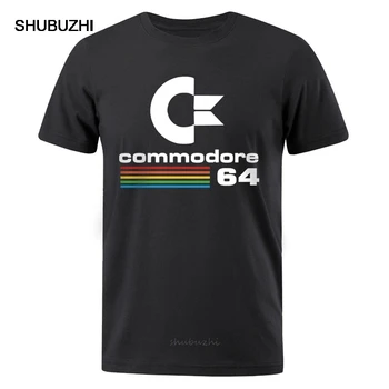 Мужские футболки Летняя футболка с принтом Commodore 64 C64 SID Amiga, Крутая Дизайнерская футболка в стиле Ретро, Футболка С коротким рукавом, Мужская Одежда