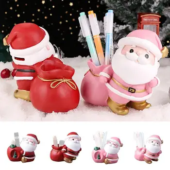 Мультяшный Держатель ручки Санта Клауса Многофункциональная сумка для Благословений Рождественское украшение Прочная Креативная Копилка Санта Клауса для детей