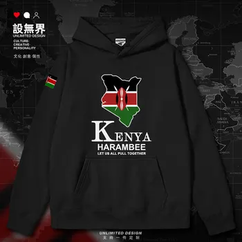 Национальная карта Кении Мужские толстовки с капюшоном, трикотажные изделия, спортивная одежда с длинным рукавом, повседневная мужская осенне-зимняя одежда с принтом, спортивная одежда