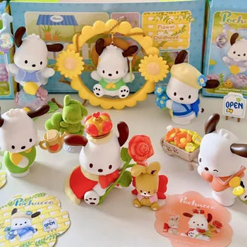 Новая коробка для штор Kawaii Miniso Sanrio из цветочной и молодежной серии Pochacco на тему модных игрушек ручной работы, подарков, коллекционных украшений