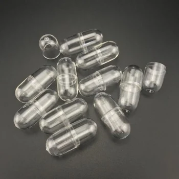 Пластиковая капсула в форме подоболочки, прозрачный контейнер для упаковки лекарств, пустая оболочка, бутылка для одной таблетки