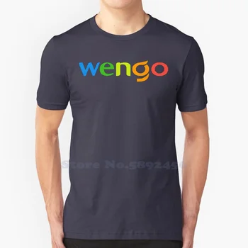 Повседневная футболка с логотипом Wengo, высококачественные футболки из 100% хлопка с графическим рисунком