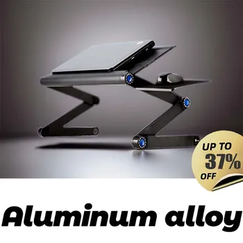 Портативный Регулируемый Складной Компьютерный стол из алюминиевого сплава, подставка для ноутбука для телевизора, кровати, настольная подставка для ноутбука для ПК, многофункциональный Lapdesk