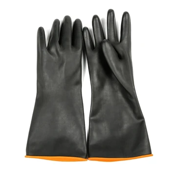 Резиновые Перчатки YYSD Многоразового использования, Защитные Рабочие Перчатки Для Защиты От Кислот и Щелочей, Нескользящие Перчатки 1 Пара