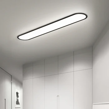 Светодиодный ультратонкий потолочный светильник, лампа для прохода в длинном коридоре, Лампы для домашнего балкона, Простая гардеробная, спальня, крыльцо, Светильники для внутреннего освещения