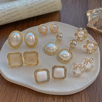 Серьги в форме сердца для женщин, Классические сверкающие серьги с бриллиантами для девочек