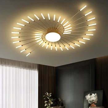 Скандинавский фейерверк, люстра для гостиной, Современный минималистичный Креативный светильник для спальни, Атмосферное домашнее освещение Gypsophila Lights