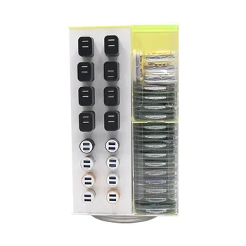 Стеллаж для хранения телефонных аксессуаров в супермаркете или магазине с USB-кабелем, Зарядным устройством и наушниками 3,5 мм