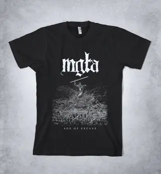 Футболка MGLA Age of Excusion, черная металлическая рубашка, футболка MGLA