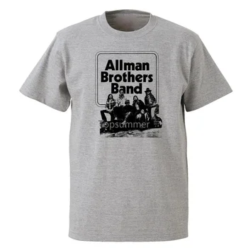 Футболка Унисекс Vtg Allmans Brothers Band Из Плотного Хлопка Спортивного Серого цвета Всех Размеров A115
