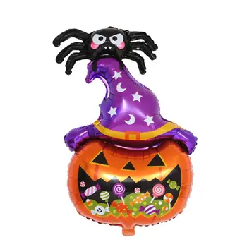 Хэллоуин, тыква, Призрак, воздушные шары-пауки, украшения для Хэллоуина, Воздушные шары из фольги, надувные игрушки, принадлежности для вечеринки на Хэллоуин