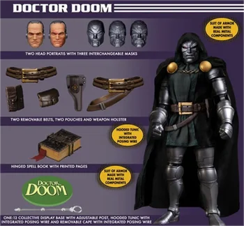 【В наличии】 Mezco Ant One: 12 Doctor Doom Destruction Doctor 6-Дюймовая Фигурка-модель Игрушки